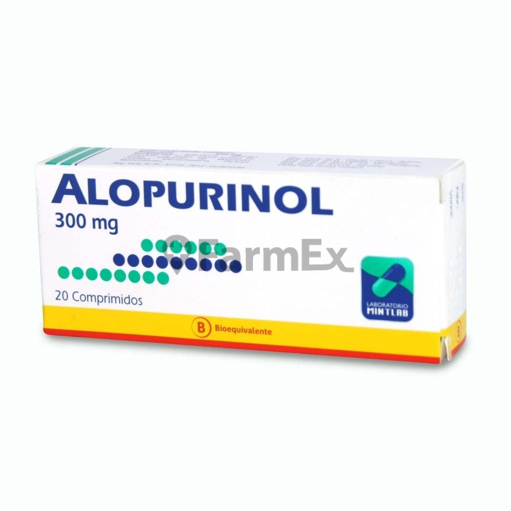 Alopurinol 300 mg x 20 comprimidos susc-1 de 6 meses Farmex-Suscripciones-Persistente